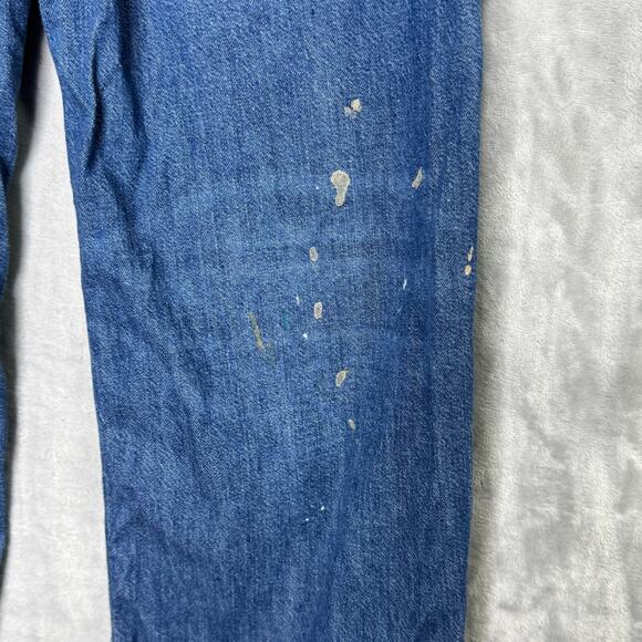 Polo Ralph Lauren Jeans Girls 12 Wide Leg Patchwork Paint Splatter Elastic Waist - Picture 6 of 10